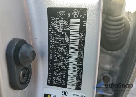 2016 Toyota Corolla L из США, поврежденный, VIN 2T1BURHE1GC529992